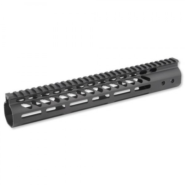 AR-15 12" ULTRA LIGHTWEIGHT THIN M-LOK SYSTEM FREE FLOATING HANDGUARD WITH MONOLITHIC TOP RAIL